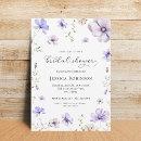 Lavender Purple Violet Floral Spring Bridal Shower