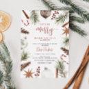 Let's Be Merry Rustic Christmas Bridal Shower