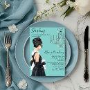 Little Black Dress Blue Glam Bridal Shower