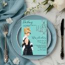 Little Black Dress Blue Glam Bridal Shower