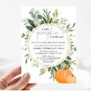 Little pumpkin fall couples greenery baby shower