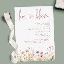 Love in Bloom Pink Wild Flowers Bridal Shower