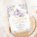 Love is Brewing Purple Flower Bridal Shower Tea