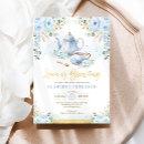 Love is Brewing Soft Blue Flower Bridal Shower Tea