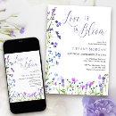 Love is in Bloom Purple Wildflower Bridal Shower