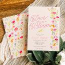 Love is in bloom wildflowers floral bridal shower