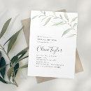 Minimal greenery calligraphy rustic bridal shower