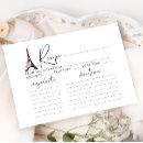 Minimalist Eiffel tower Paris bridal recipe