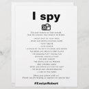 Minimalist Elegant Formal I Spy Wedding Game