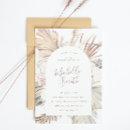 Modern Arch White Pampas Boho Desert Bridal Shower