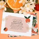 Modern Bold Orange & Blossom Pink Bridal shower