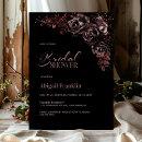 Moody Chocolate Floral Bridal Shower