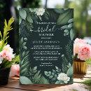 Nature Garden Plant Dark Green Bridal Shower