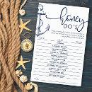 Nautical Anchor Bridal Shower Game Honey Do