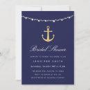 Nautical Anchor Bridal Shower  Navy Gold