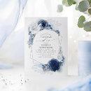 Navy and Dusty Blue Floral Modern Bridal Shower