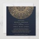 NAVY GOLD CLASSIC ORNATE MANDALA BRIDAL SHOWER