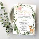 Oh deer pink gold couples girl baby shower