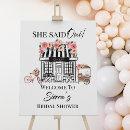 Paris bridal shower Welcome, French theme Poster