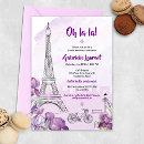 Paris Purple Iris French Bridal Shower