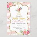 Peach Paris Floral Romantic Bridal Shower