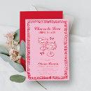 Pink and Red Retro Hand Drawn Bridal Shower