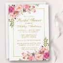 Pink Blush Gold Floral Bridal Shower