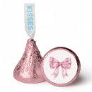 Pink Coquette Bow Girl Shower Party Dessert Favor