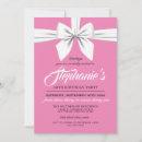 Pink Elegant Bow White Tiffany Birthday