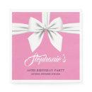 Pink Elegant Fancy Tiffany Birthday Tableware Napkins