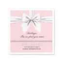 Pink Elegant Fancy Tiffany Birthday Tableware Napkins