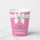 Pink Elegant Fancy Tiffany Birthday Tableware Paper Cups