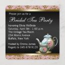 Pink Gold Black Damask Tea Cup Bridal Shower