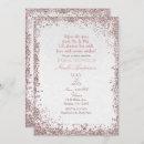 Princess Pink Glitter White Damask Bridal Shower