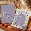 Purple Boho Wildflower Meadow Bridal Shower