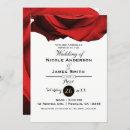 Red Rose Modern Rustic White Glam Elegant Wedding