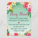 Ring Hunt Luau Bridal Shower Game