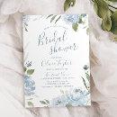 Romantic dusty blue floral Bridal Shower