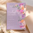 Romantic pastel wild flowers spring bridal shower