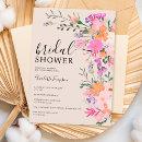 Romantic pastel wild flowers spring bridal shower