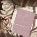 Rose Gold Dusty Mauve Pink Modern Bridal Shower Foil