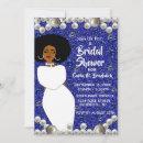 Royal Blue, Pearls African American Bridal Shower