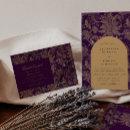 Royal Purple Gold Damask Bridal Brunch