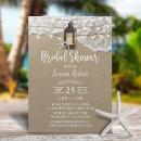 Rustic Beach Lantern String Lights Bridal Shower