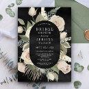 Rustic Boho Ivory Roses Sage Black Bridal Shower