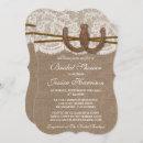 Rustic Burlap & Lace Horseshoe Bridal Shower