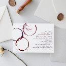 Rustic Dark Red Wine Stain Wedding Bridal Shower