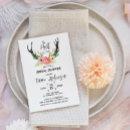 Rustic Floral Boho Hunt is Over Bridal Shower