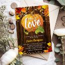 Rustic Glitter Pumpkin Fall in Love Bridal Shower