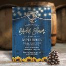 Rustic Gold Anchor Sunflowers Navy Bridal Shower